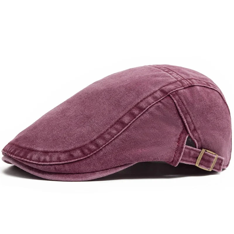 LC Heritage Cotton Beret LC Mens Wear Burgundy 