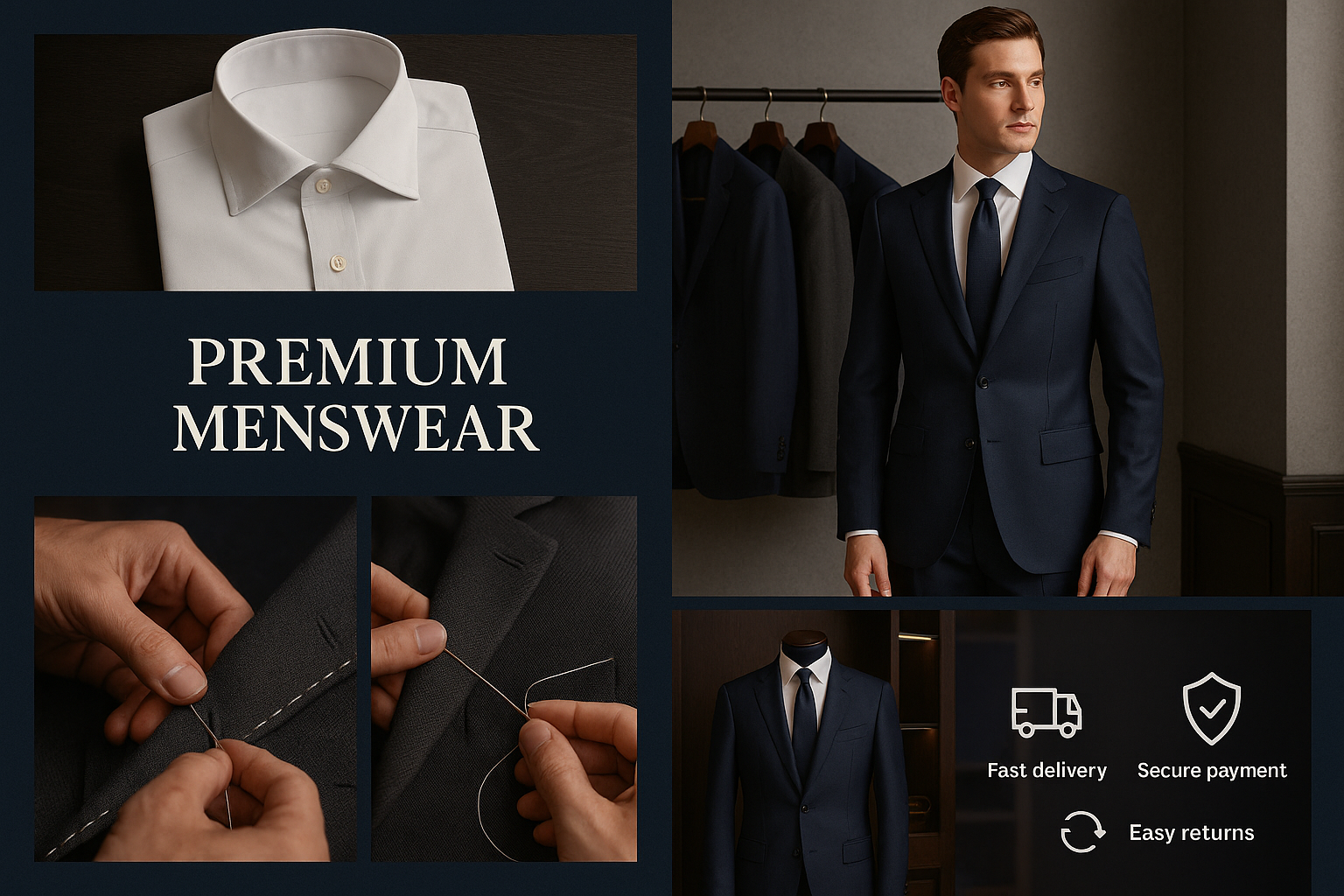 Quality you can feel
We select durable fabrics and precise cuts to ensure excellent fit and longevity.

Fast UK delivery & easy returns
Reliable shipping across the UK and hassle-free returns within 30 days.

Secure checkout
SSL-encrypted payments, 3D Secure and trusted payment partners — your details are never stored on our servers.